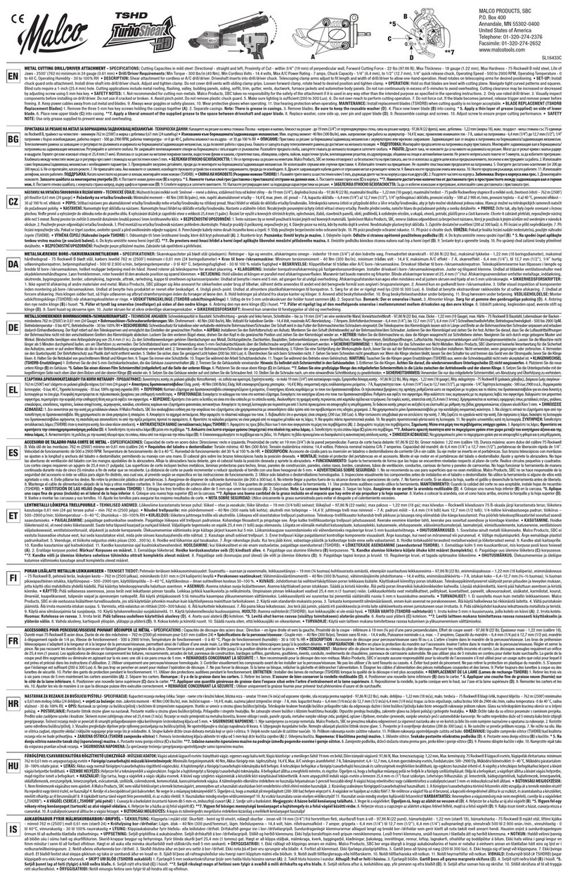 Malco TurboShear HD User manual