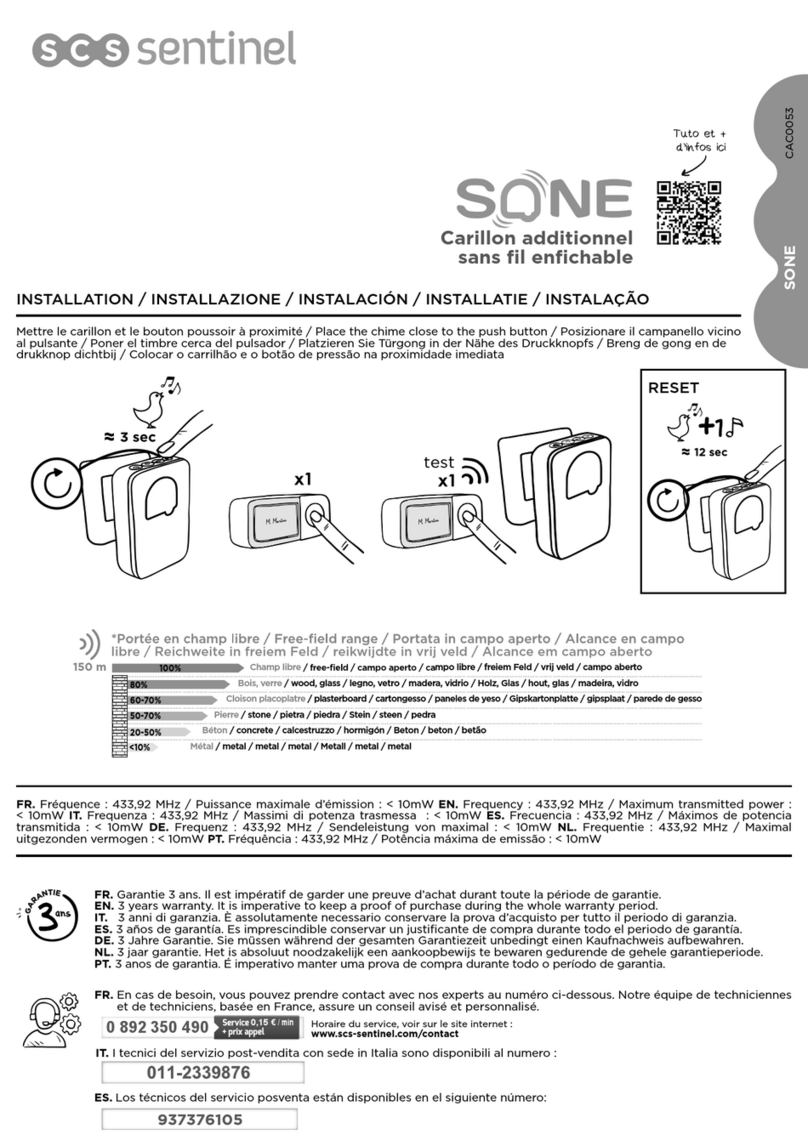 SCS Sentinel Sone manual