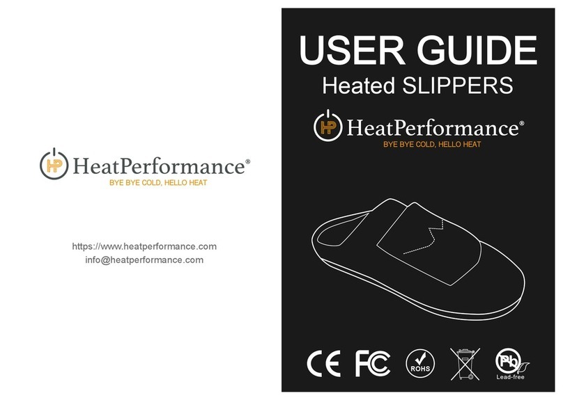 HeatPerformance Heated SLIPPERS user guide