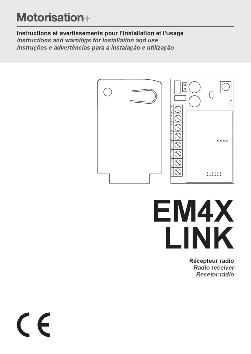 Motorisation+ EM4X Technical specifications
