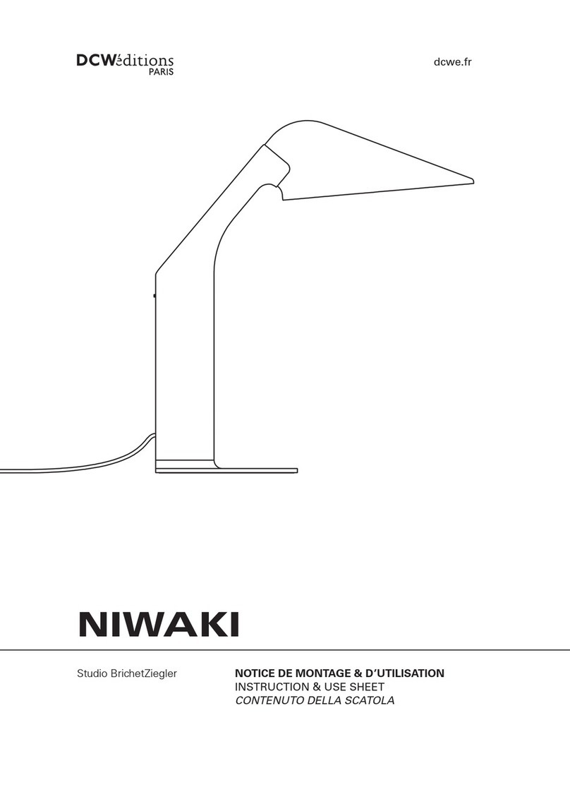 DCW editions NIWAKI INSTRUCTION & USE SHEET