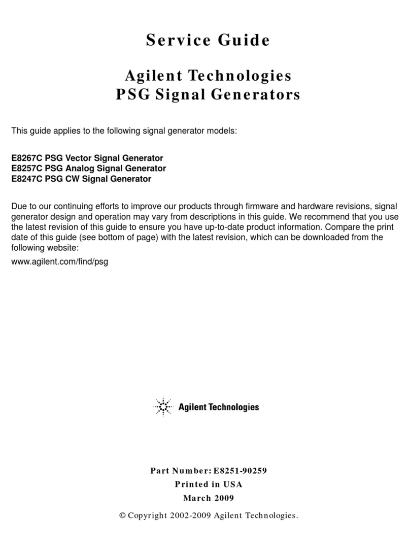 Agilent Technologies E8267C User manual