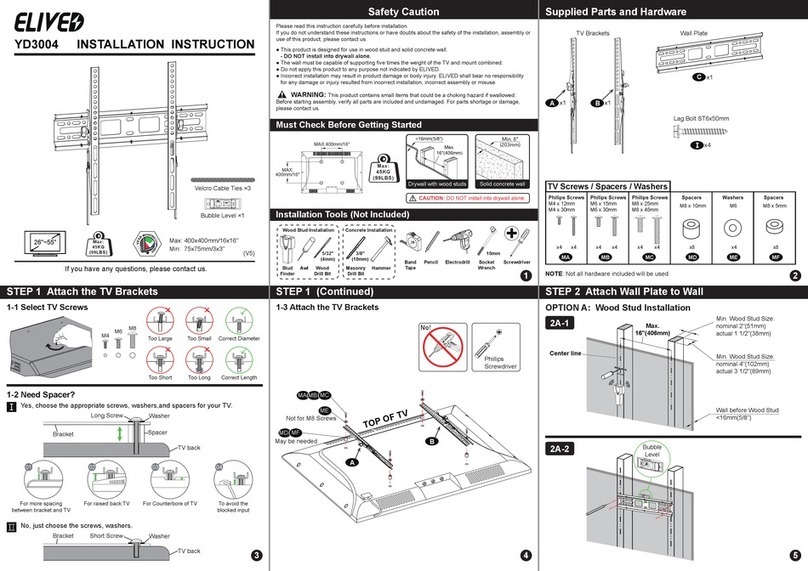 Elived YD3004 User manual