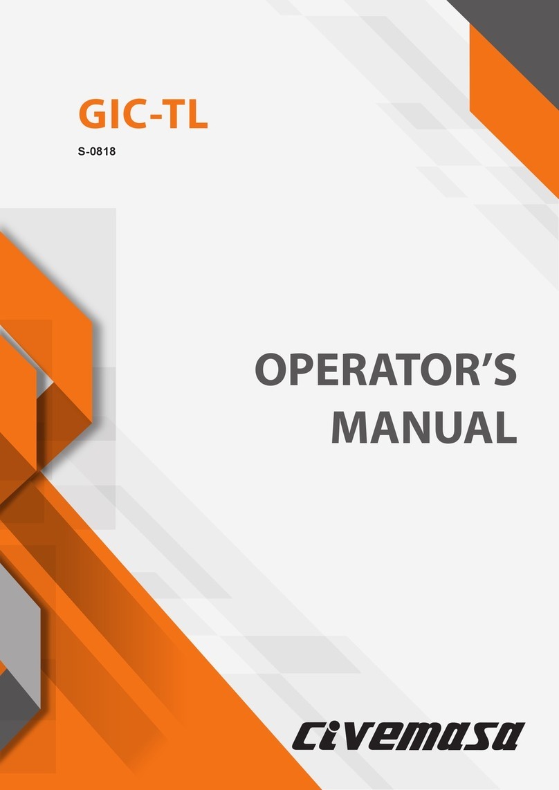 Civemasa GIC-TL Operator's manual