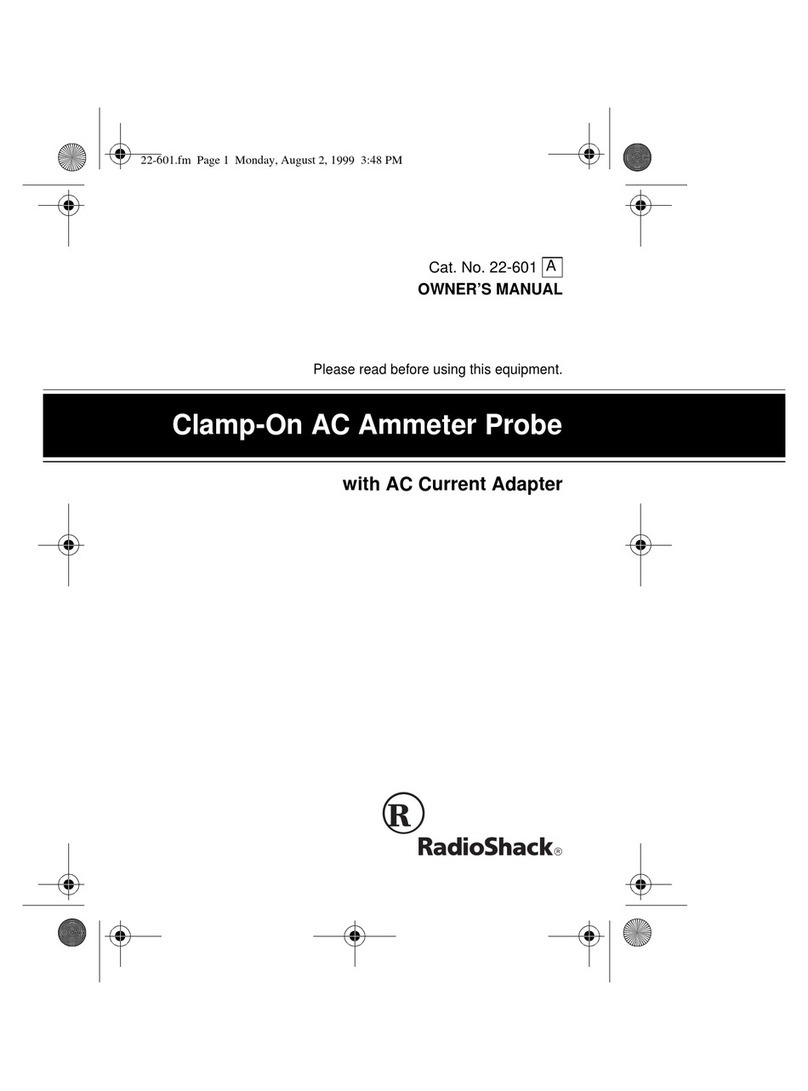Radio Shack 22-601 User manual Radio Shack 22-601 User manual