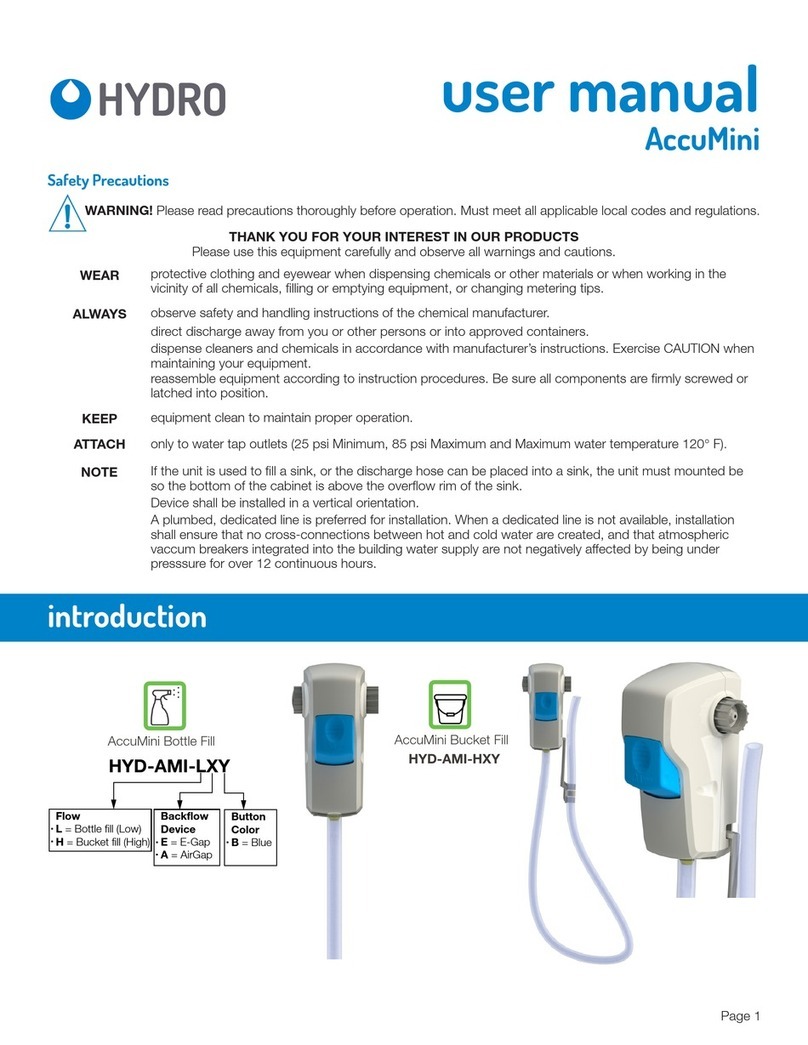 Hydro AccuMini user manual