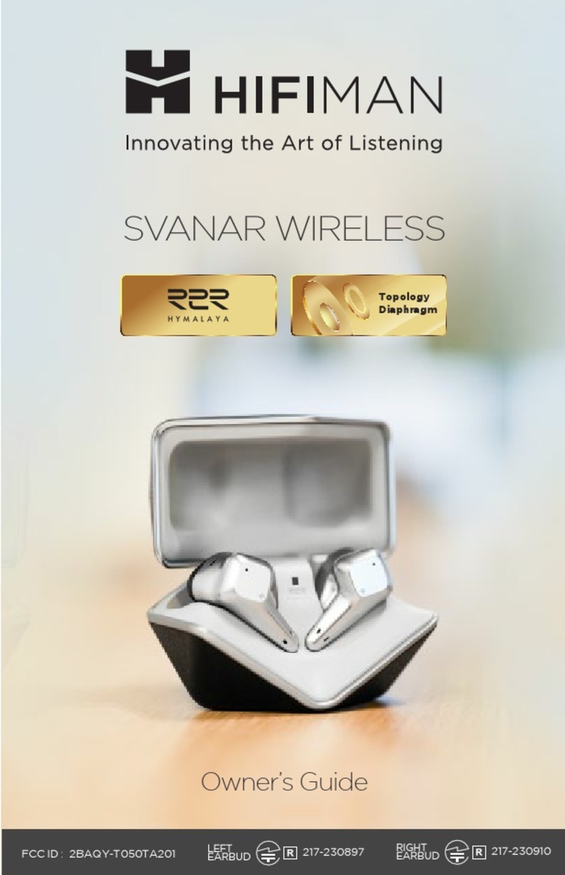 HiFiMAN SVANAR WIRELESS owner's guide