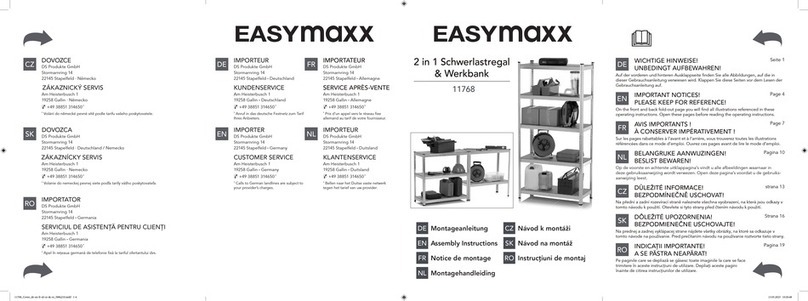 easymaxx 11768 Assembly instructions