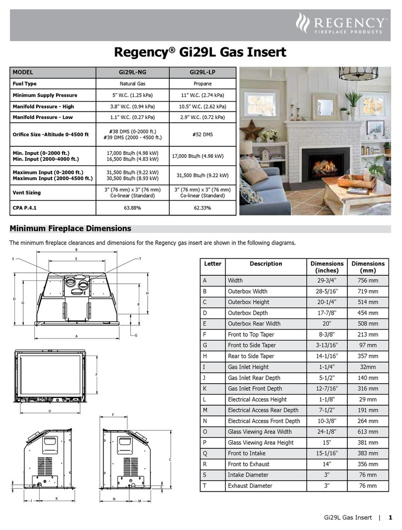 Regency Gi29L Series User manual