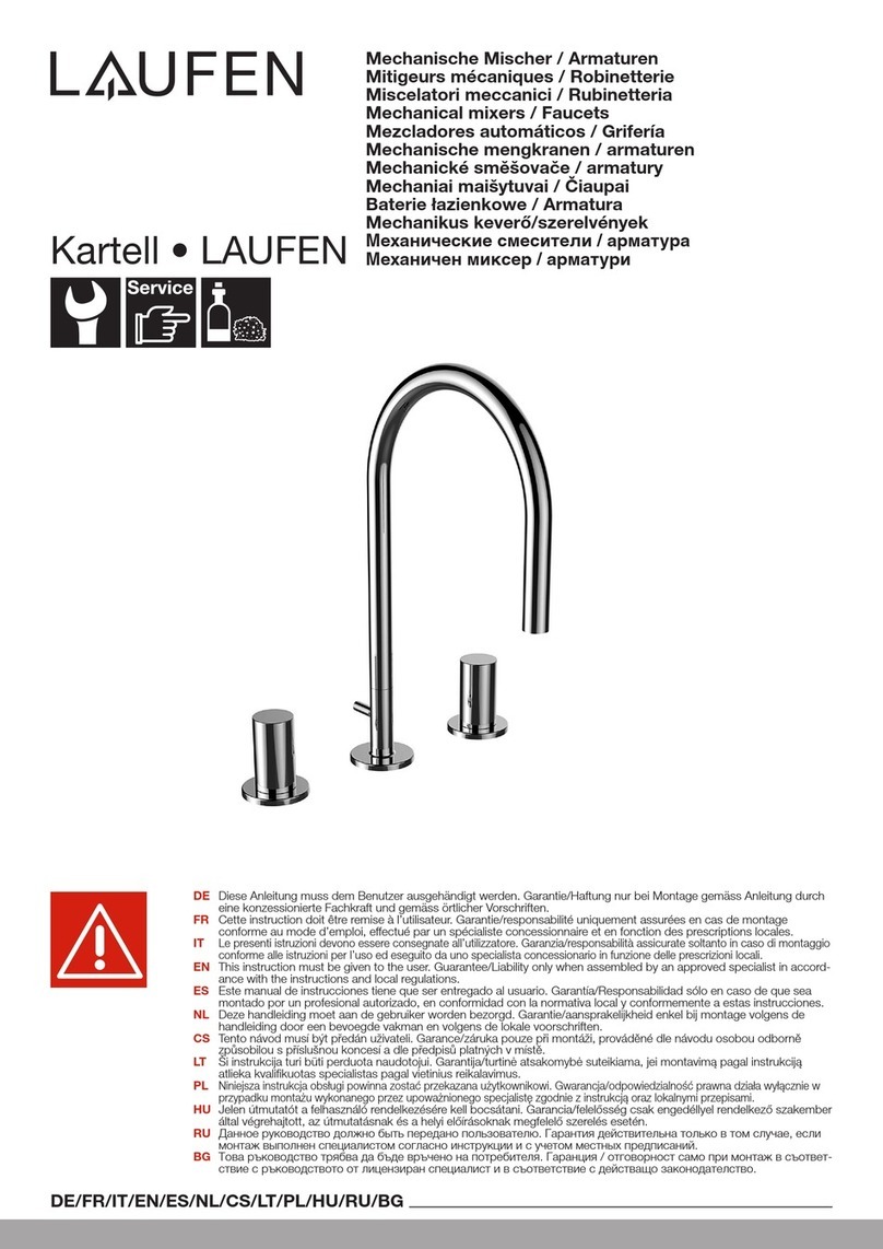 Laufen Kartell H3123330832201 manual Laufen Kartell H3123330832201 manual