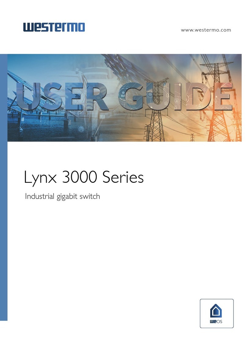 Westermo Lynx 3000 Series User manual Westermo Lynx 3000 Series User manual