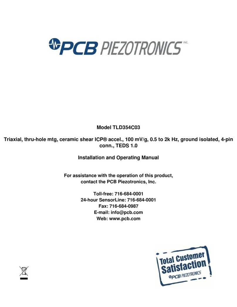 PCB Piezotronics TLD354C03 Installation and operating manual