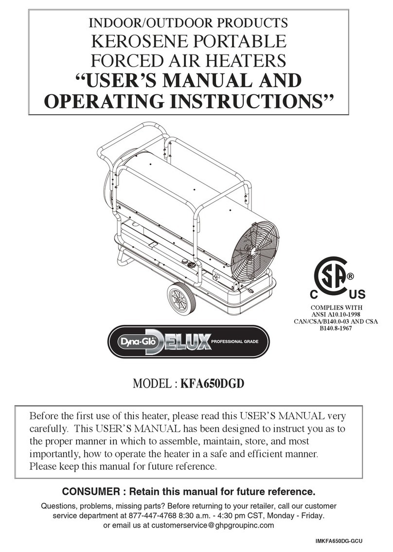 Dyna-Glo Delux KFA650DGD Manual