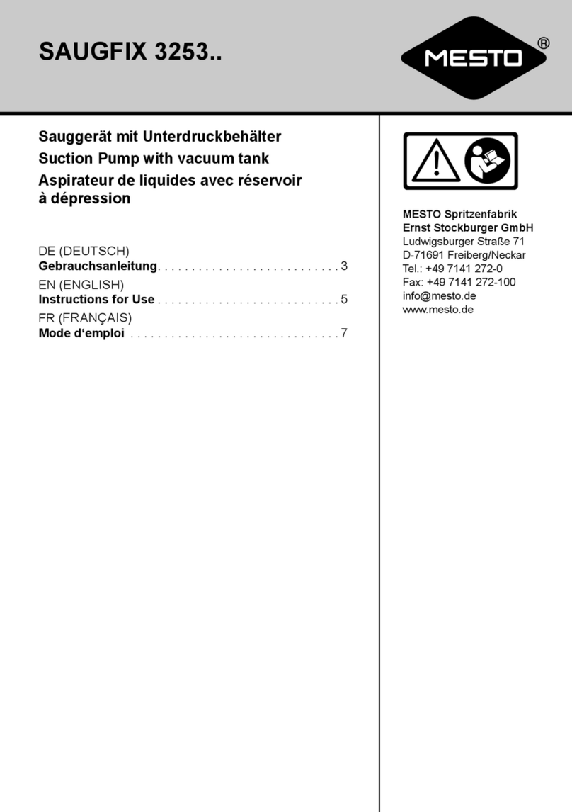 Mesto SAUGFIX 3253 Series Instructions for use