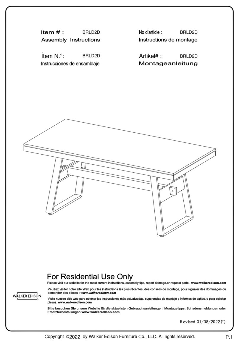 Walker Edison BRLD2D User manual Walker Edison BRLD2D User manual