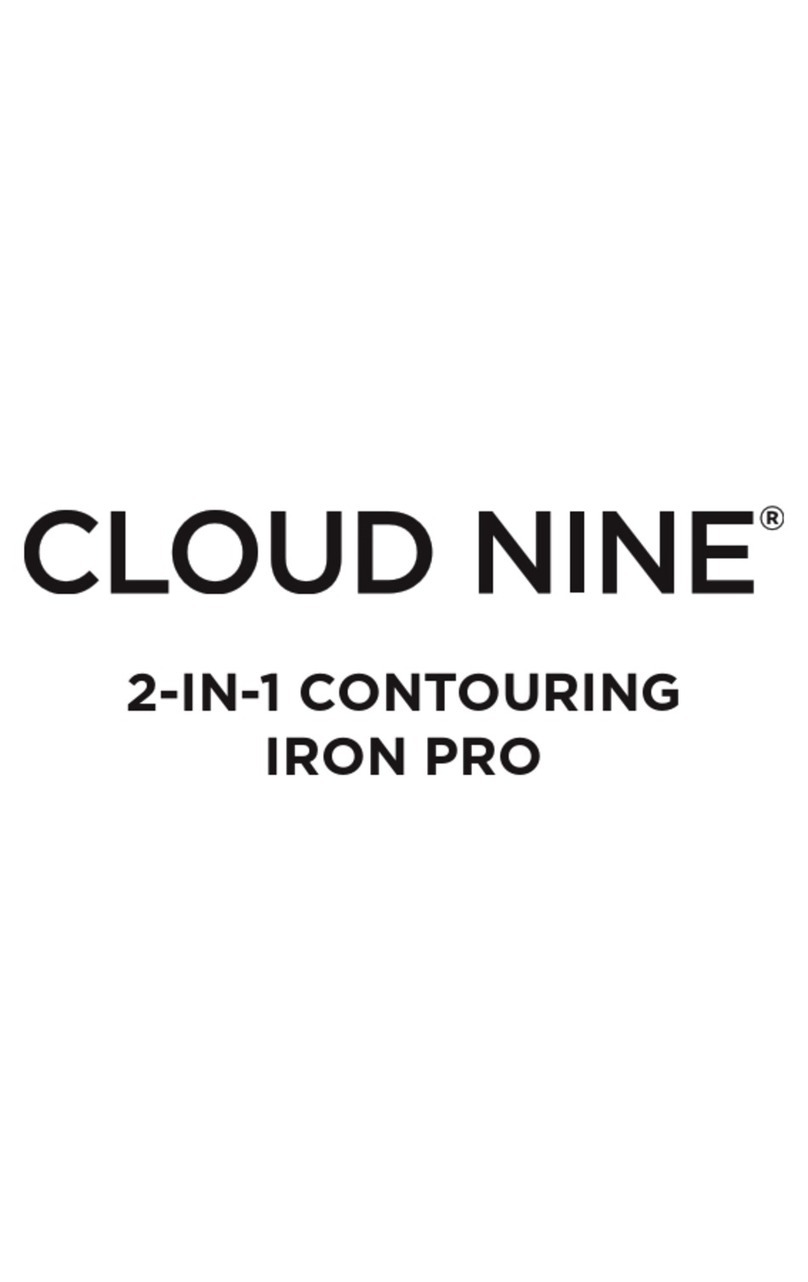 Cloud Nine 2-IN-1 CONTOURING IRON PRO manual