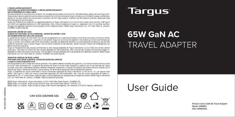 Targus APA803 user guide