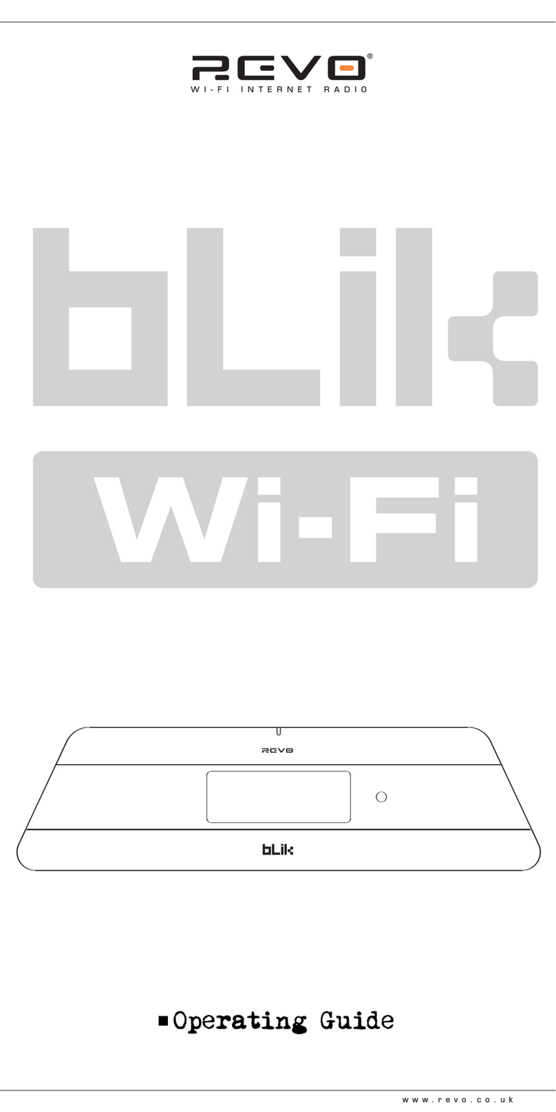 Revo BLIK Wi-Fi User manual
