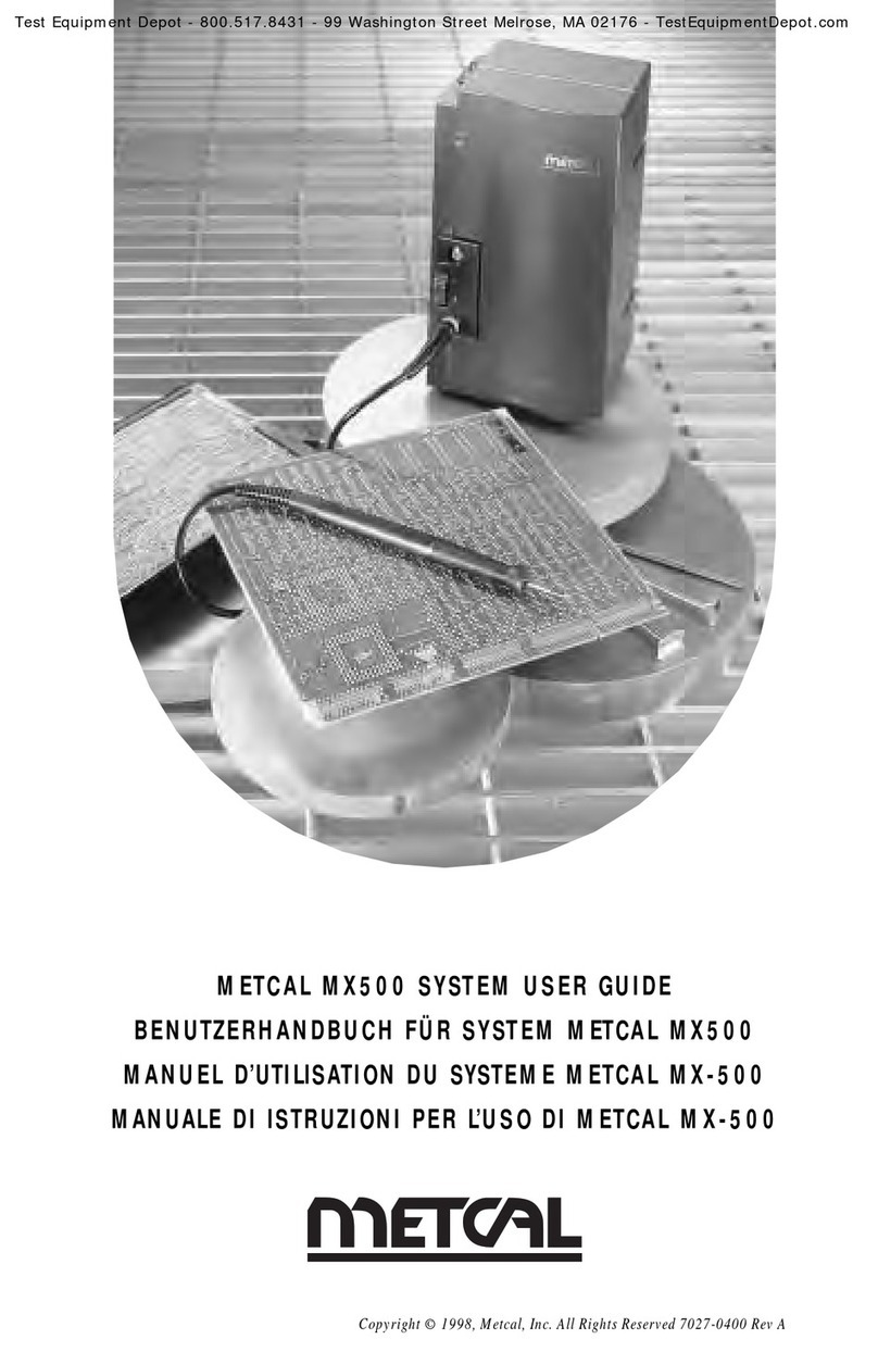 Metcal MX500 user guide