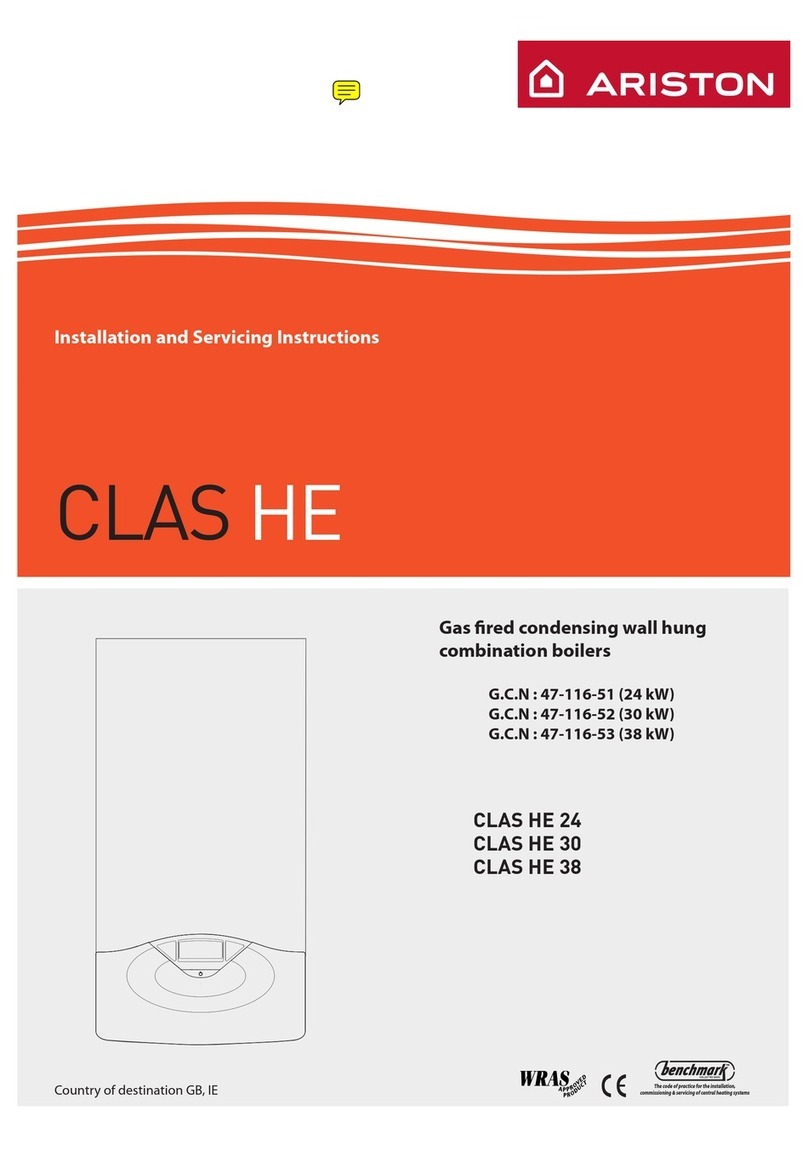 Ariston CLAS HE Series Installation and servicing instruction