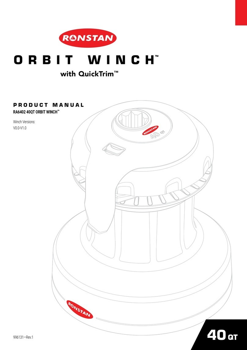 Ronstan ORBIT WINCH RA6402 40QT User manual