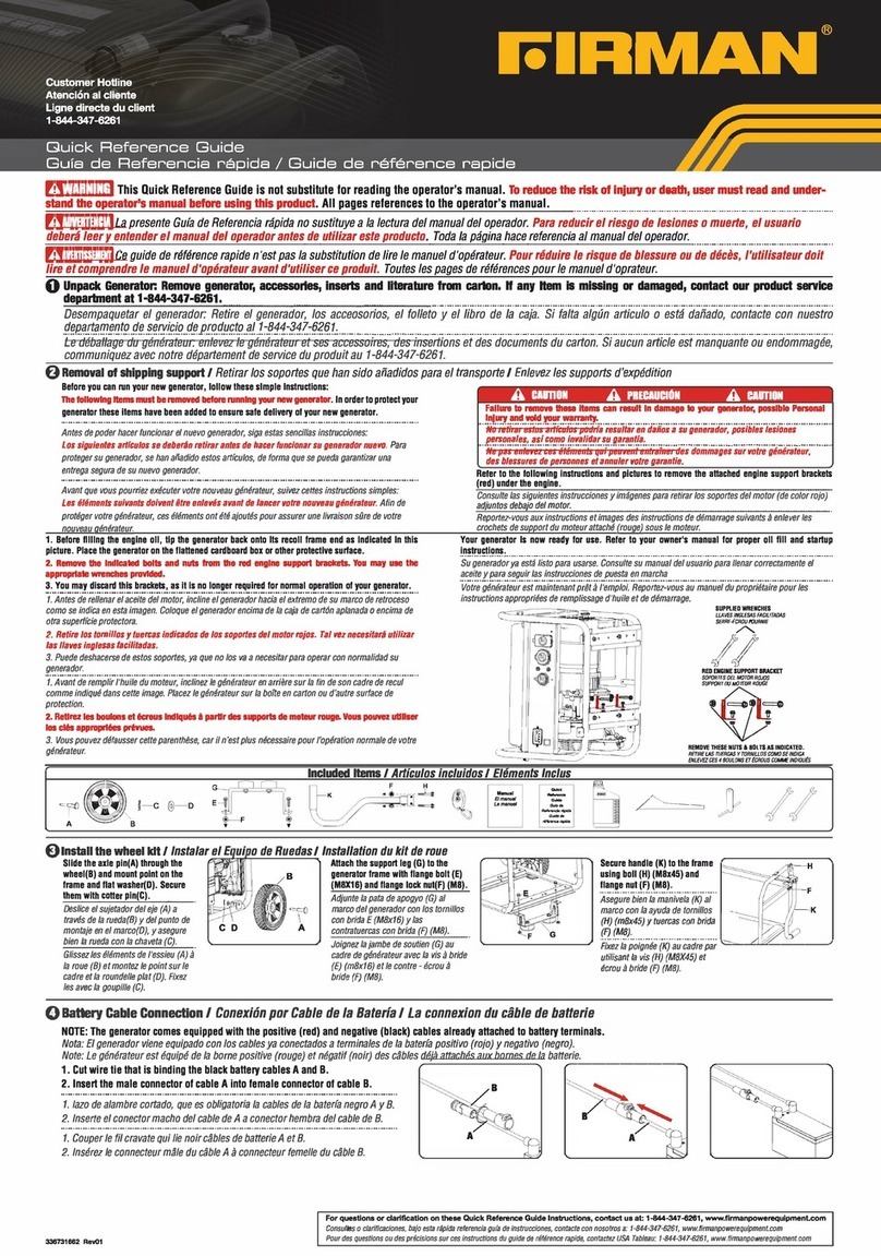 Firman P03612 User manual