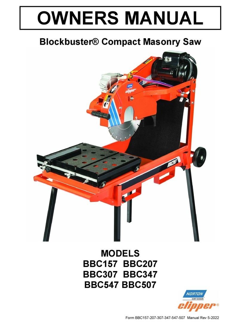 Norton Clipper Blockbuster BBC347 owner's manual