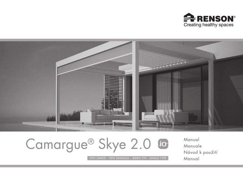 Renson Camargue Skye 2.0 io manual Renson Camargue Skye 2.0 io manual