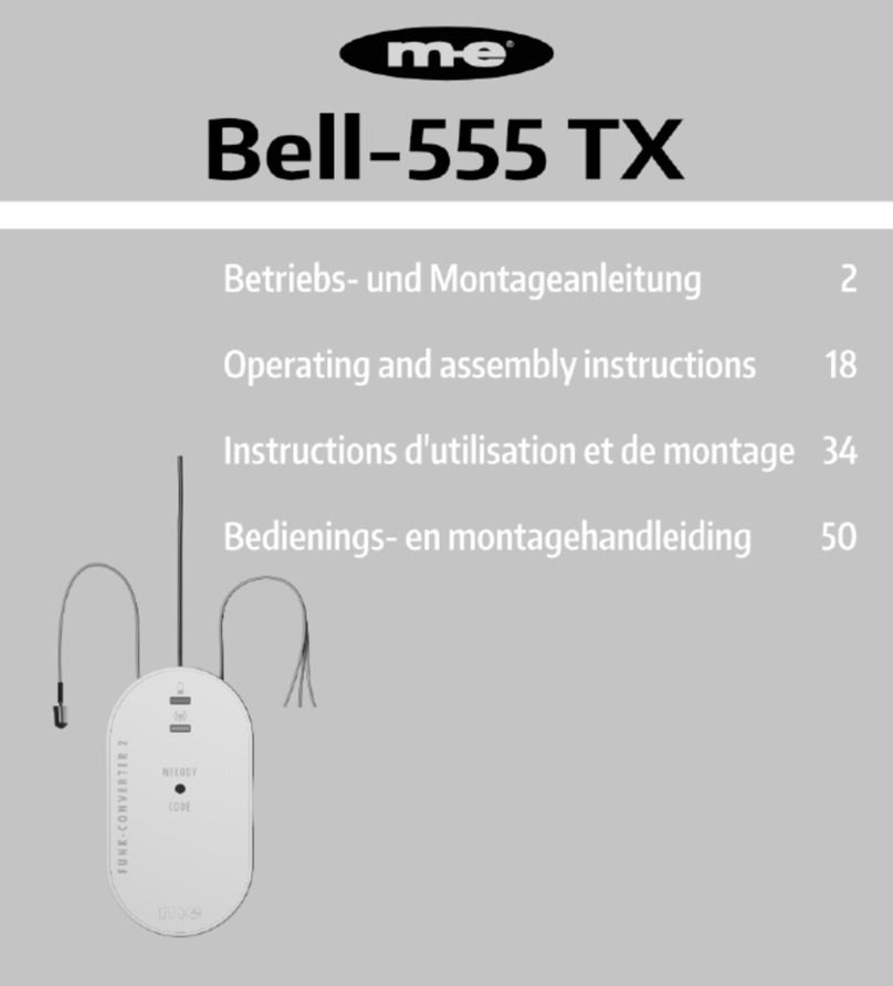 Me Bell-555 TX Operating and assembly instruction