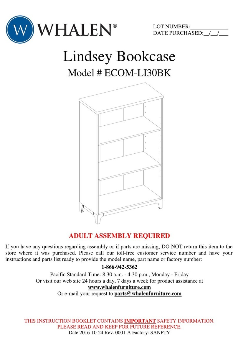 Whalen Lindsey ECOM-LI30BK User manual Whalen Lindsey ECOM-LI30BK User manual