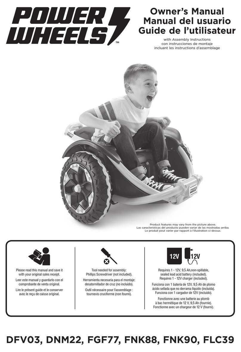 Power Wheels FLC39 owner's manual