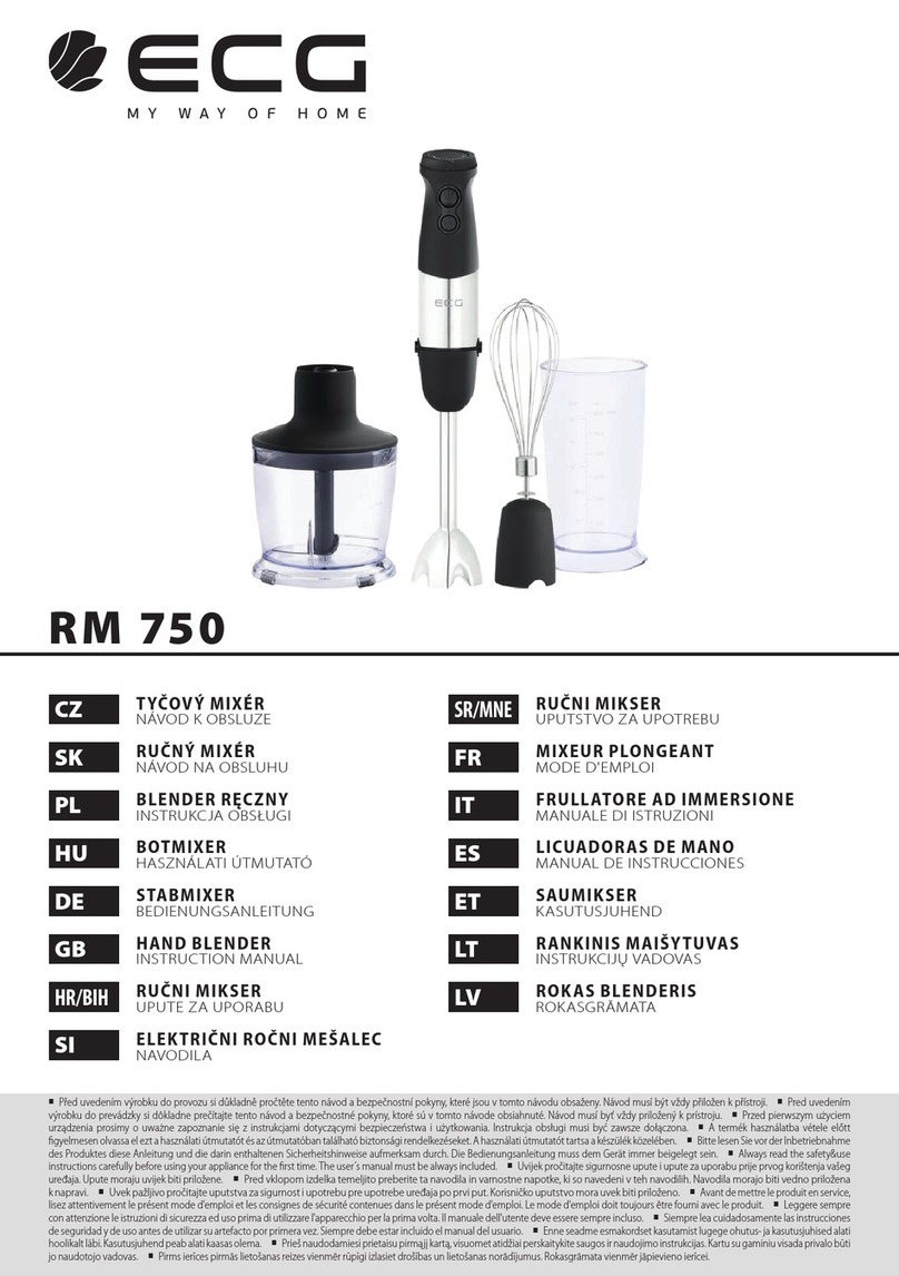 ECG RM 750 User manual