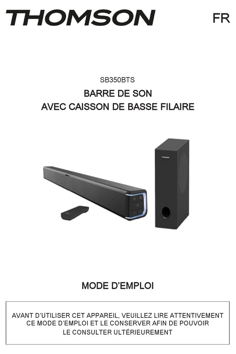 THOMSON SB350BTS User manual THOMSON SB350BTS User manual