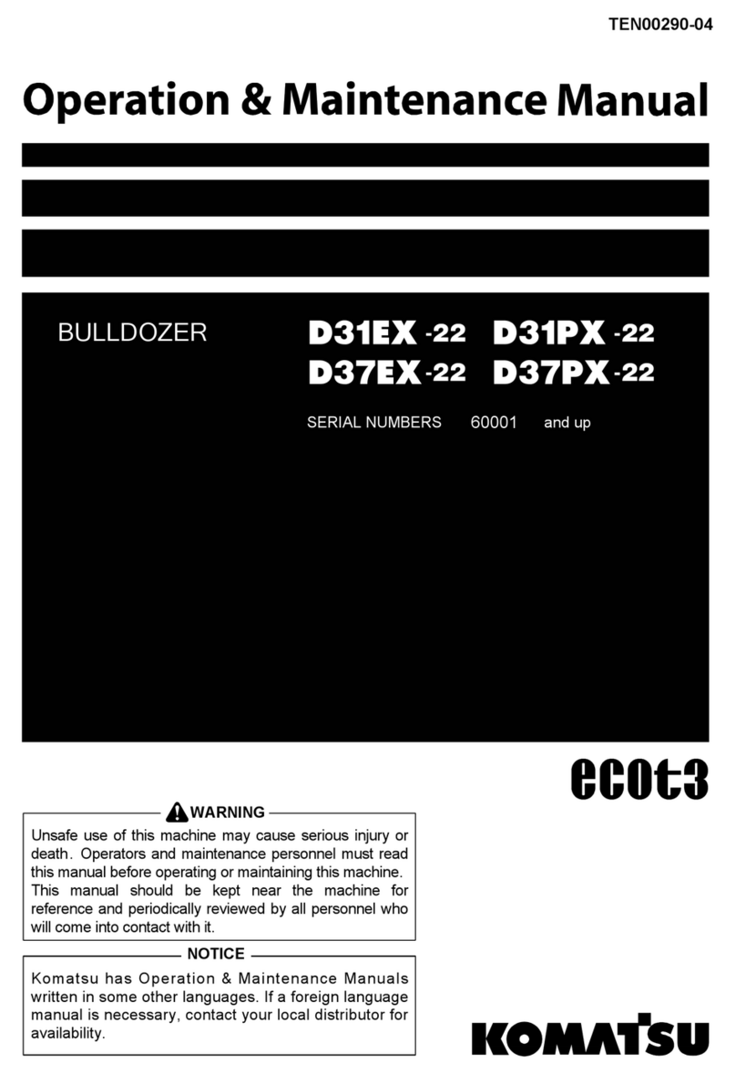 Komatsu D31EX -22 Operation & maintenance manual