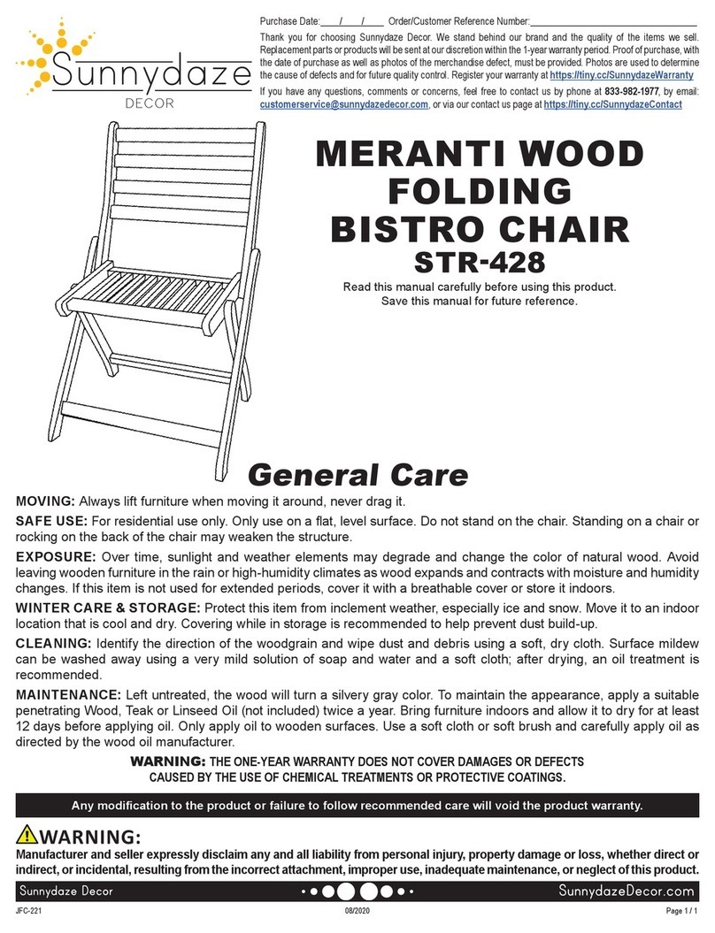 Sunnydaze Decor Meranti STR-428 manual