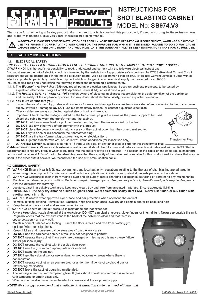 Sealey SB974.V3 User manual