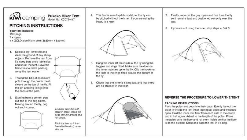 Kiwi Camping Pukeko Pitching instructions