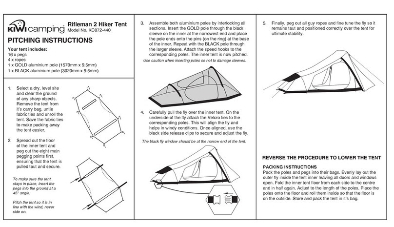 Kiwi Camping Rifleman 2 Pitching instructions