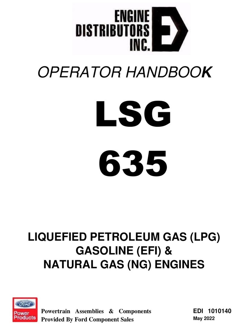 Engine distributors LSG 635 Operator's handbook