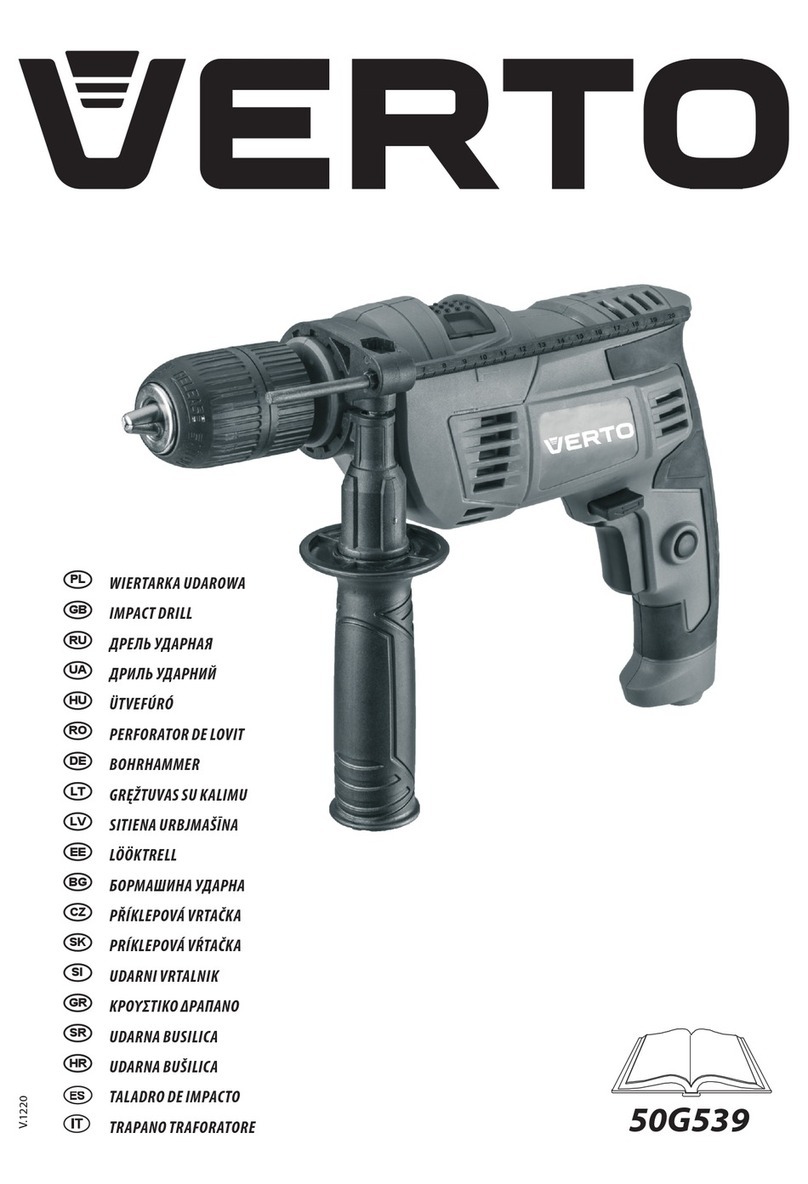 VERTO 50G539 instruction manual