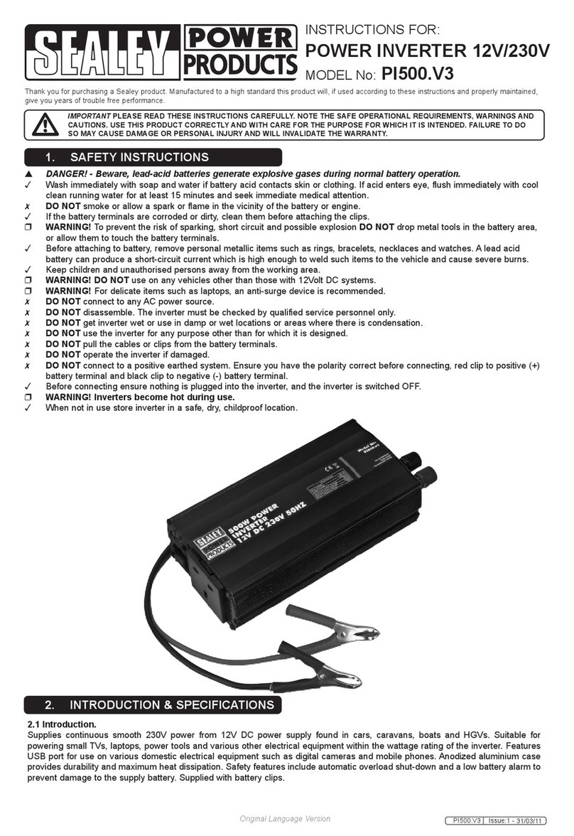 Sealey PI500.V3 instructions