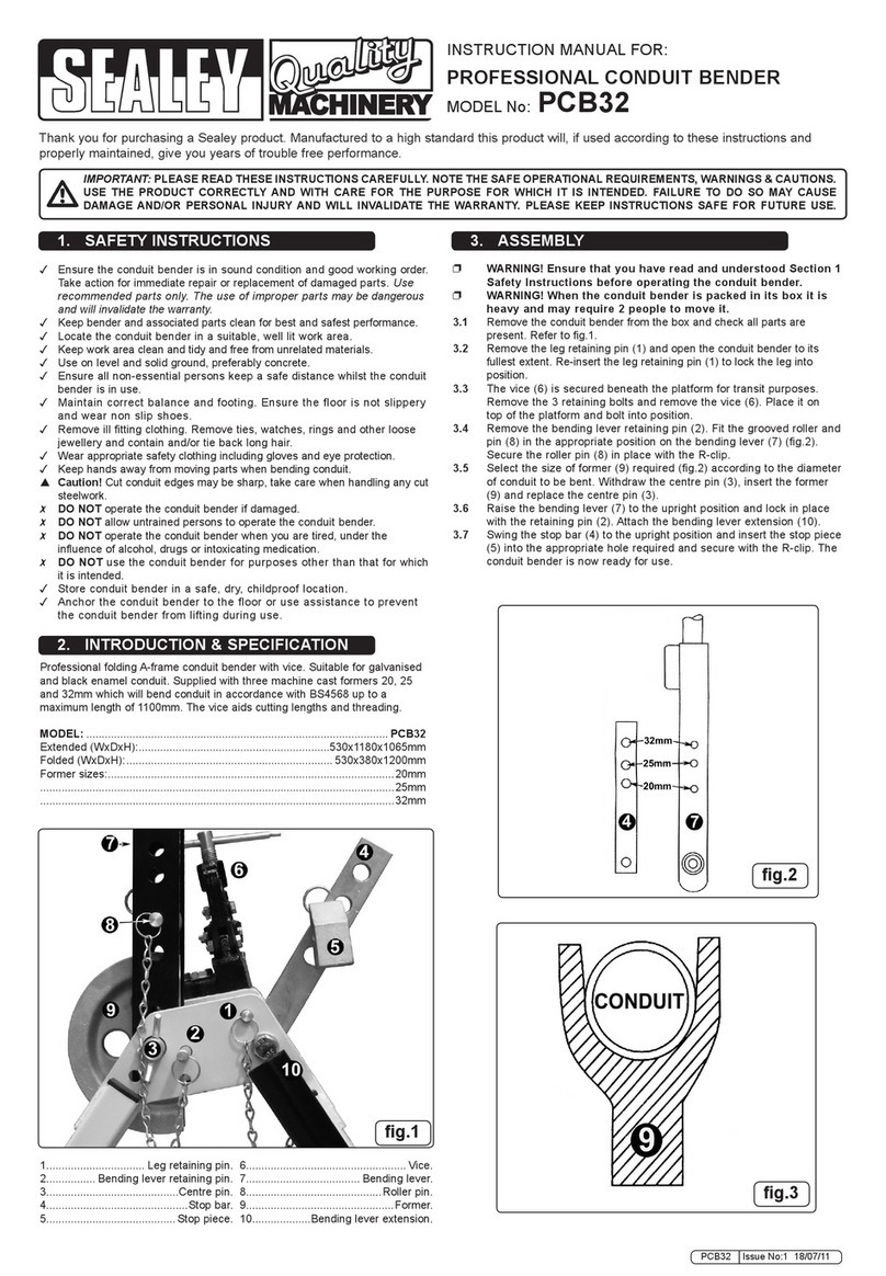 Sealey PCB32 instruction manual