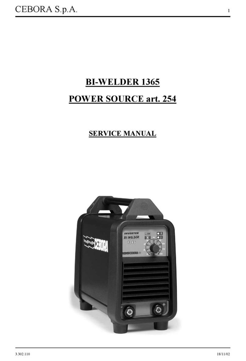 Cebora BI-WELDER 1365 Service manual