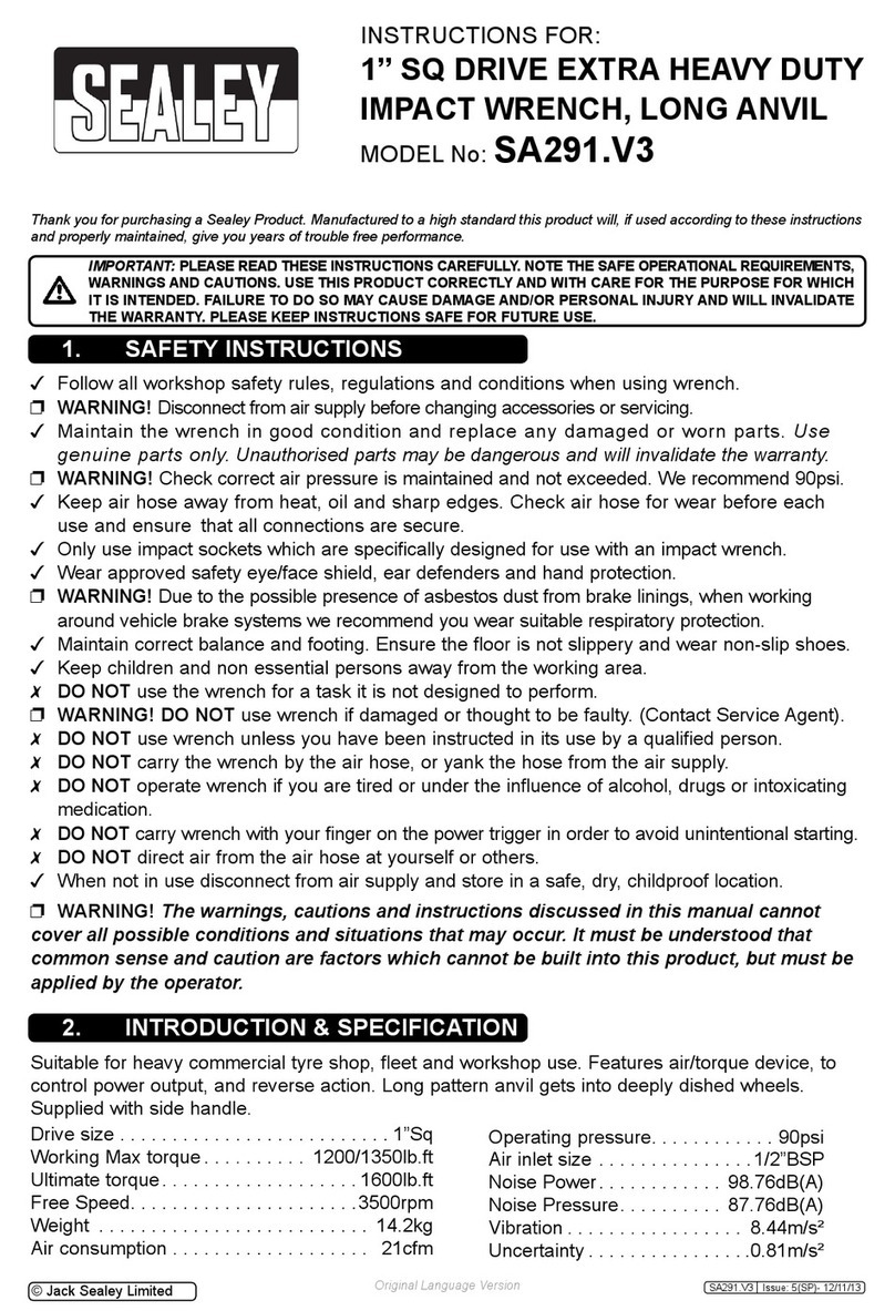 Sealey SA291.V3 User manual