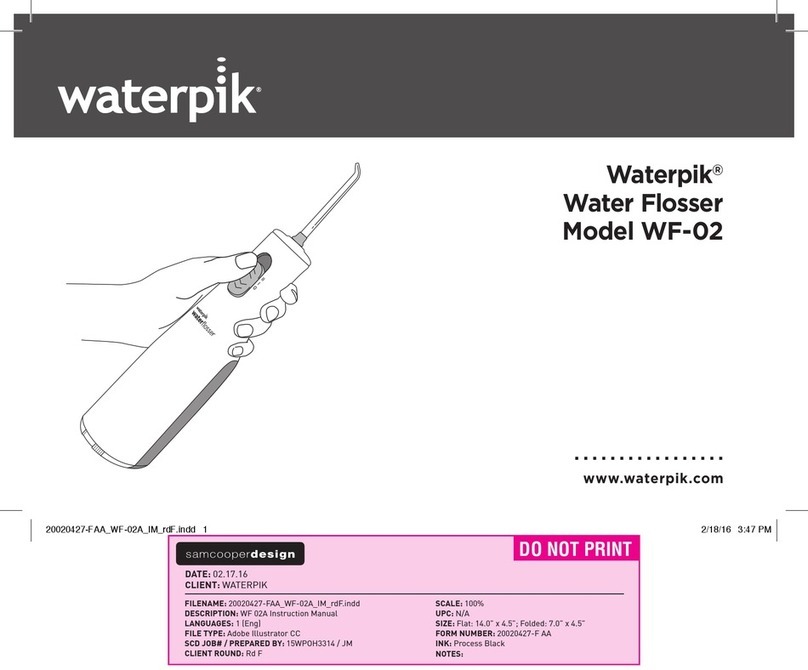 Waterpik WF 02A User manual