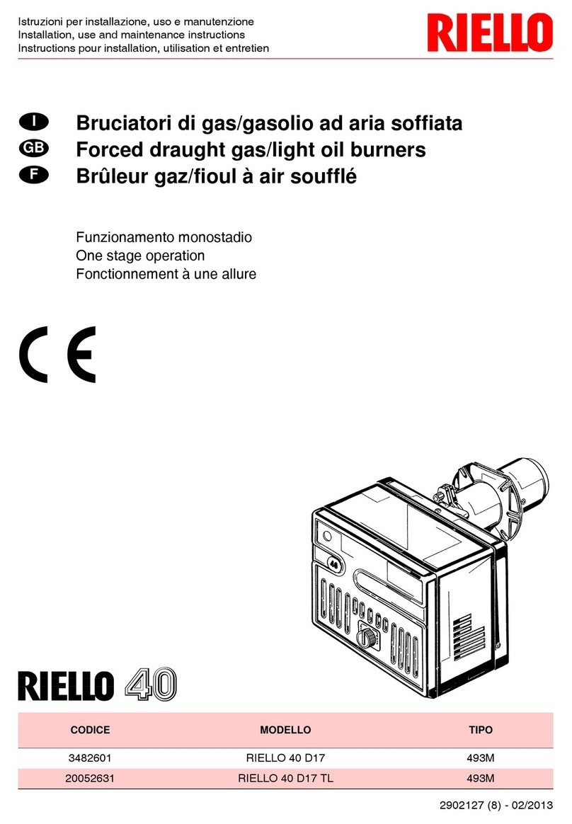 Riello 40 D17 TL Quick start guide
