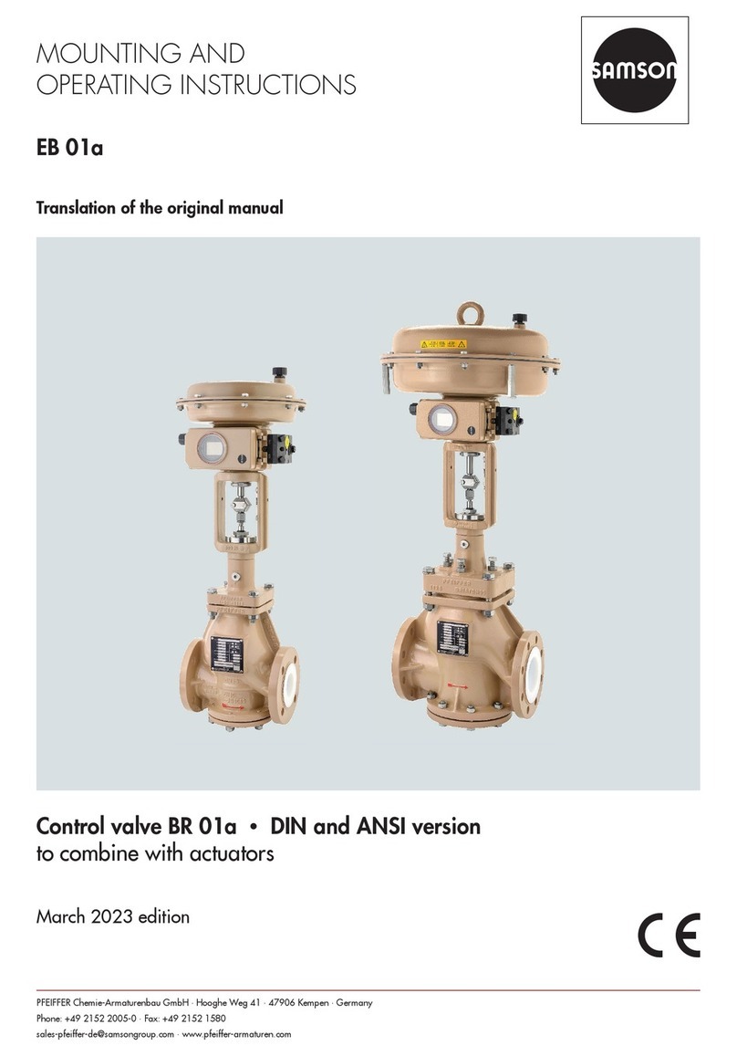 Samson EB 01a Mounting and operating instructions