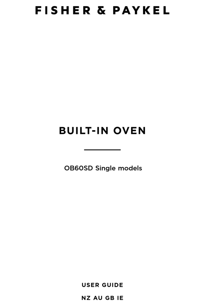 Fisher & Paykel OB60SD Series user guide Fisher & Paykel OB60SD Series user guide