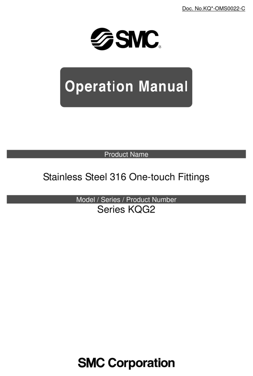 SMC Networks KQG2 Series Operation manual SMC Networks KQG2 Series Operation manual