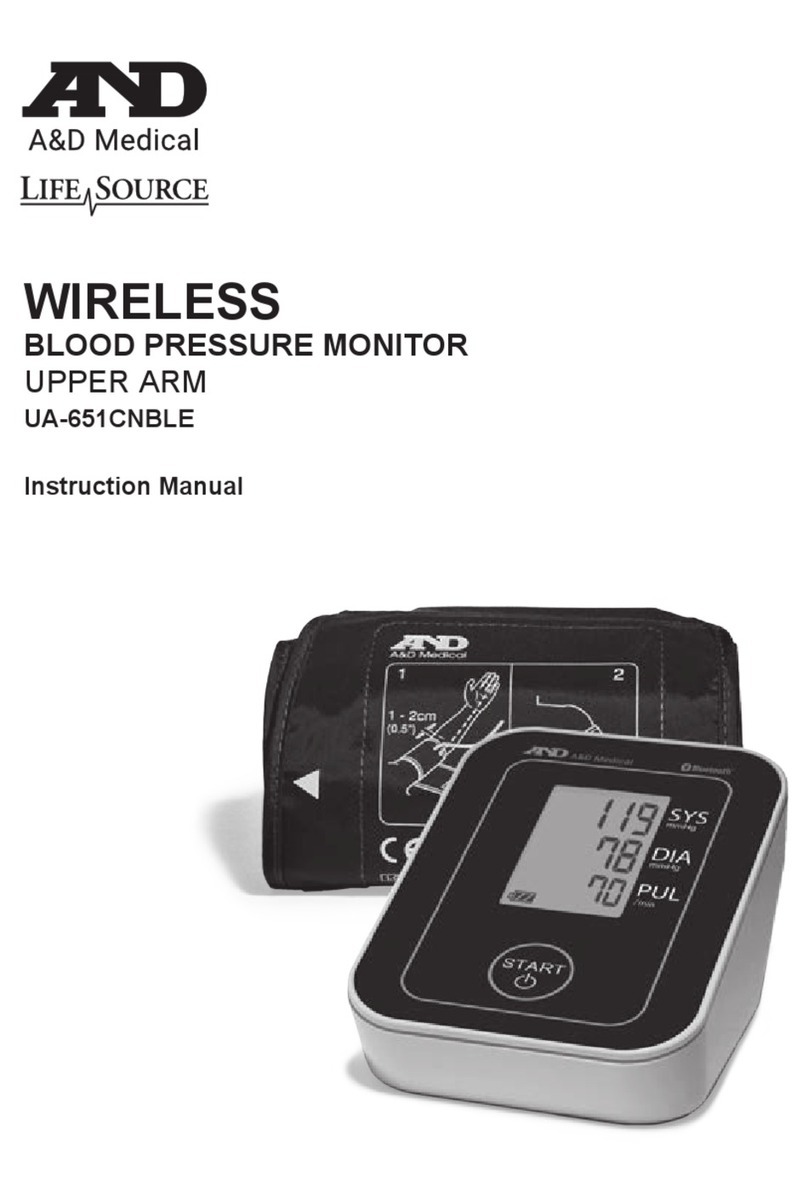 A&D LifeSource Essential UA-651CNBLE User manual
